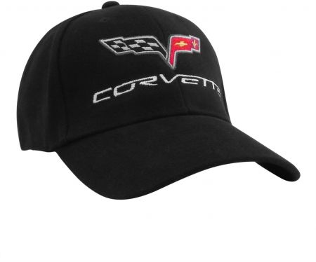 C6 CORVETTE CAP BLACK