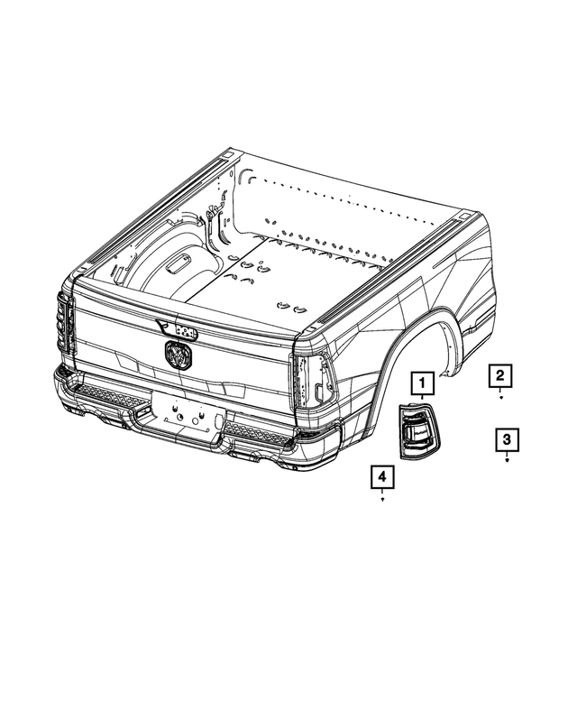 68262530ah-4.png Dodge RAM - Tail Lamp, Right - 68262530AH – Image 1