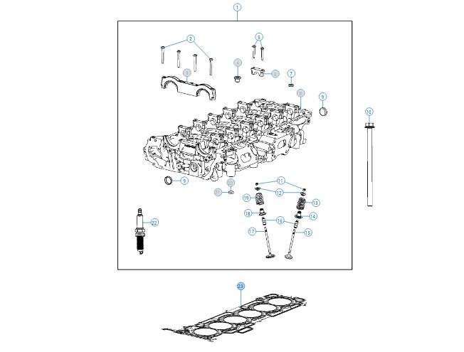 68419959AE Head Gasket (3,0L Hurricane) - 68419959AE – Image 1